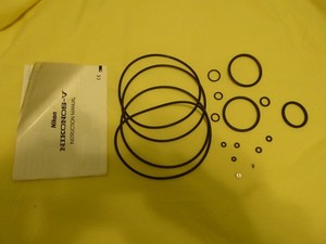 Nikonos V underwater camera o-rings and instruction manual