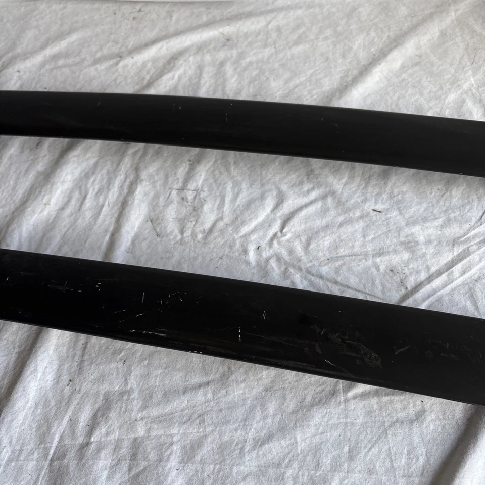 TOYOTA RAV4 2006-2012 OEM NEGRO PORTAEQUIPAJES ALMACENAMIENTO DE CARGA JUEGO DE BARRA TRANSVERSAL Foto 3 de 4