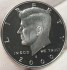 Uncirculated Proof 2000-S San Francisco Silver Kennedy Half Dollar, Jfk-15bb
