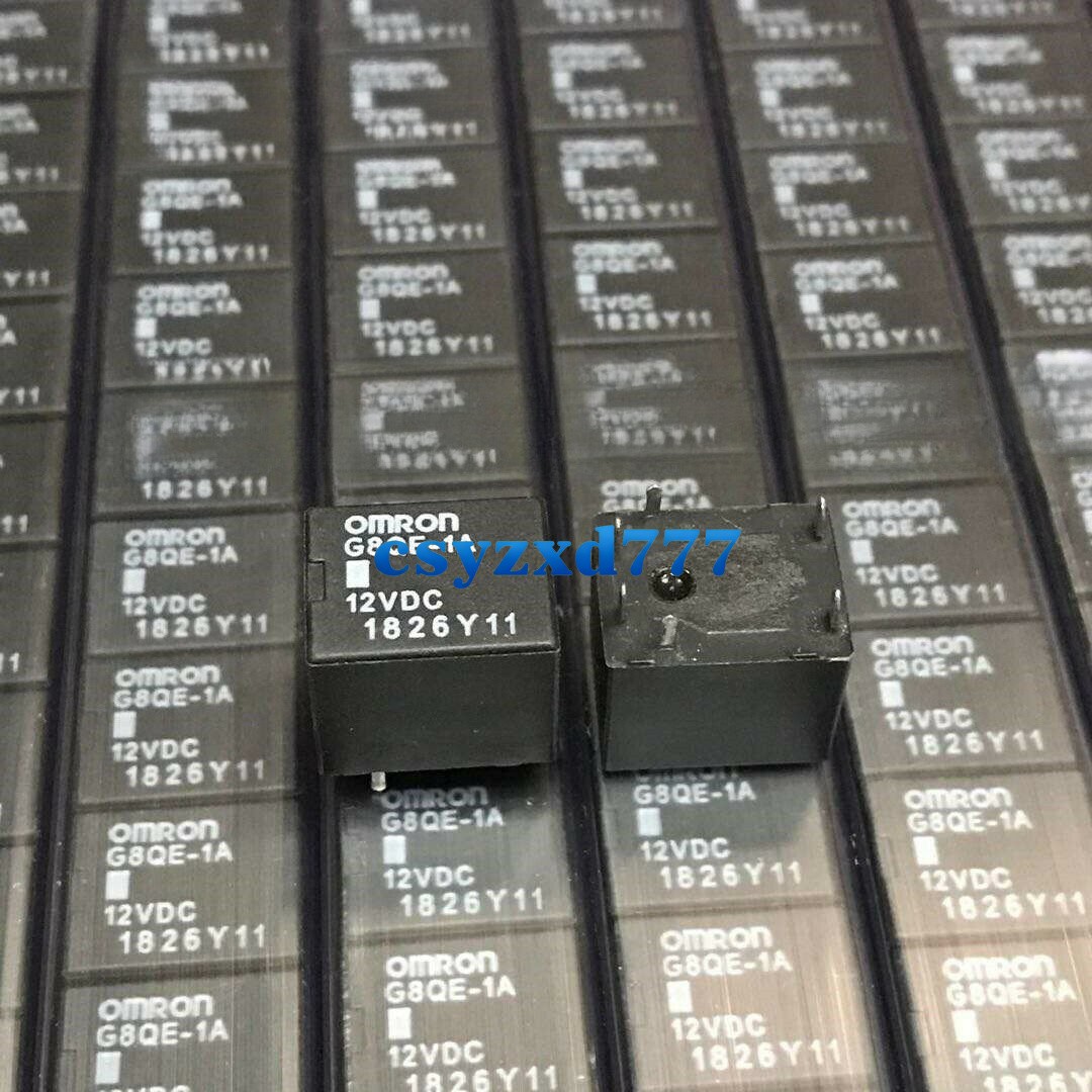 10PCS Compatible OMRON Relay G8QE-1A DC12V for the Repair of Power Steering Unit