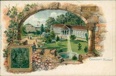 Postcard Cannstatt Kursaal embossed card around 1900 (No. 716)