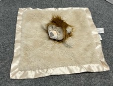 Cloud Island Lion Lovey Baby Plush Stuffed Security Blanket Satin Tan