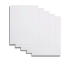 Image of PACK OF 5 x Plain Flipchart Pad A1 Recycled White 20 Sheets - NEW