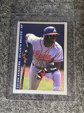 Fleer 1993 Deion Sanders #13 Atlanta Braves Baseball Card Base Set