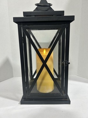 Luminara 18 Inch  Flameless Candle With Black Hanging Or Sitting Case