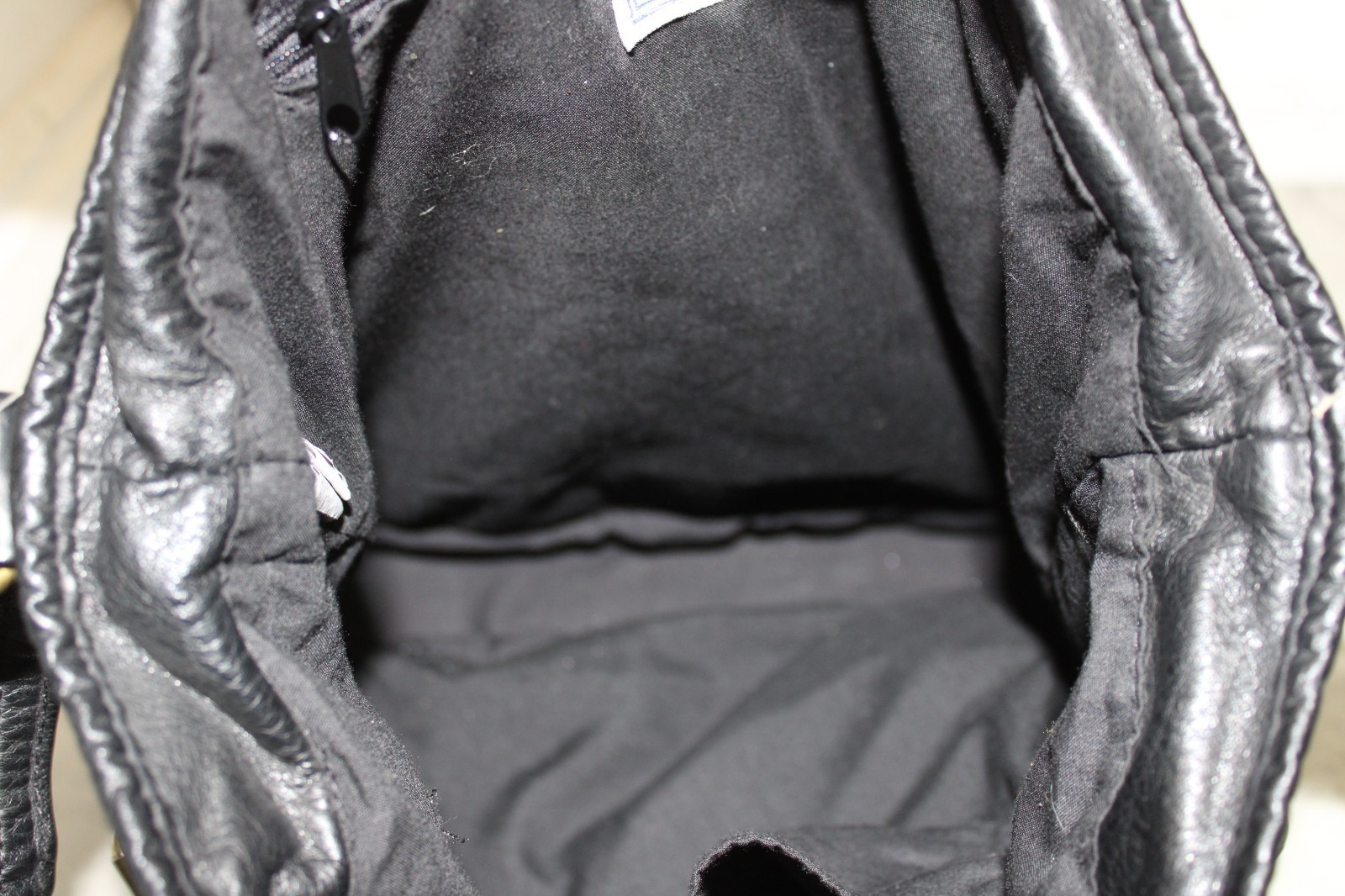 Converse One Star Black Leather Shoulder Crossbody Hobo Purse thumbnail 14