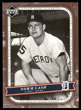 2005 Upper Deck Classics #72 Norm Cash Very Good