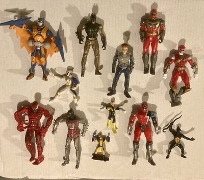 Power Rangers and Batman Action Figure Lot 12 Miscellaneous Figures Bandai