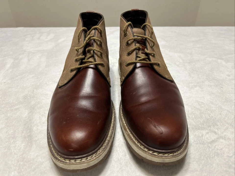 Timberland ботинки мужской размер 13 Britton Hill водонепроницаемый каштановой кожи чукка - Изображение 3 из 4