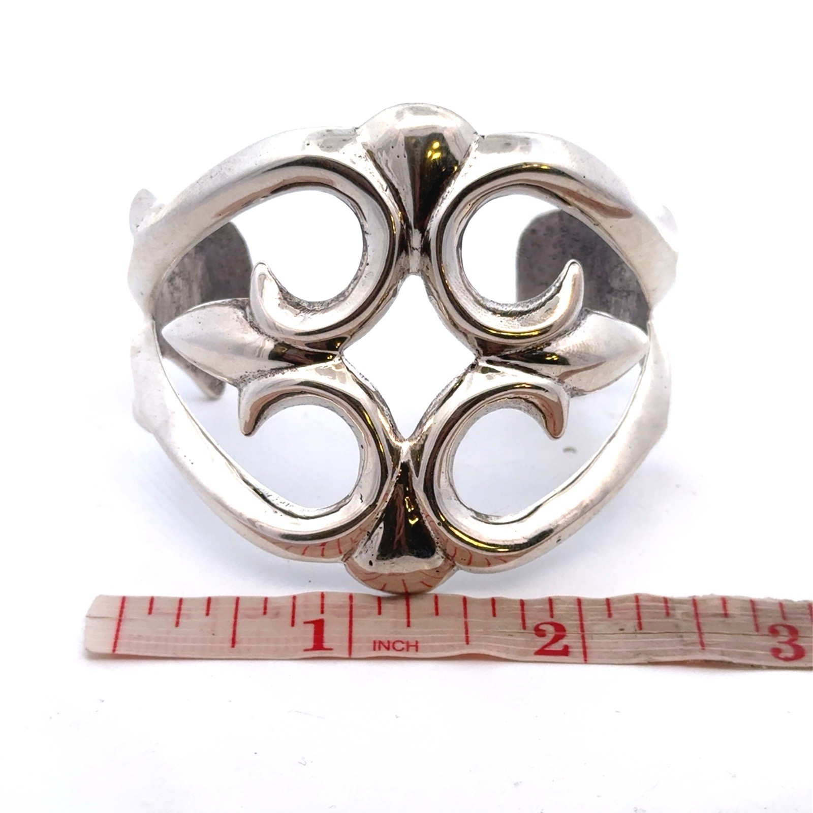 Artisan Sterling Silver Open Scroll Modernist Fle… - image 8