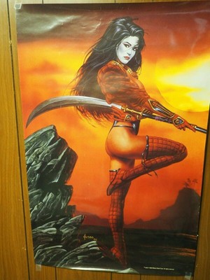 Shi Senryaku  Joe Jusko Painted Variant Cover Art 1996 Tucci  Poster 22x34''