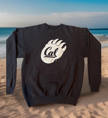 UC Cal Berkeley Golden Bears Paw Print Logo Sweatshirt Medium Blue NCAA New