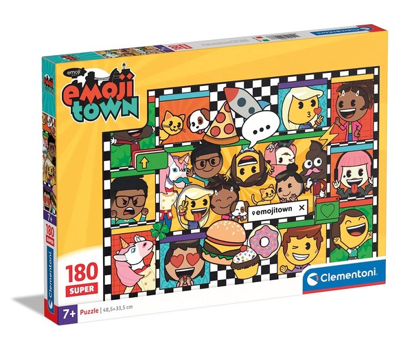 Clementoni - 29066 - Supercolor Puzzle - Emoji - Puzzle 180 Teile Ab (Us Import)-image