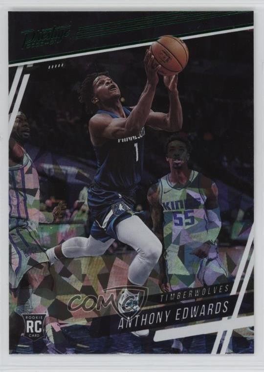 2020-21 Panini Chronicles Prestige Green Ice Anthony Edwards #58 Rookie RC 1g8h