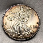1996 American Silver Eagle 1oz .999 Fine Silver toned BU Coin Key date [AB28]
