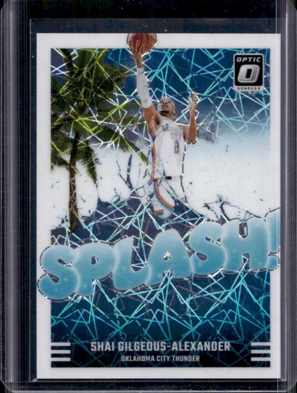 2024-25 Panini Donruss Optic Shai Gilgeous-Alexander Splash! White Velocity #/59