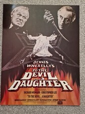 TO THE DEVIL A DAUGHTER ORIGINAL UK CAMPAIGN PRESS BOOK - RARE! - HAMMER - EMI