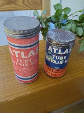 Atlas Tire Tube Repair Kits Circa 50s-60s  Standard Oil And Chevron Gas Stations