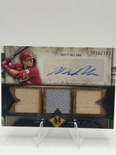 2025 Topps Museum Triple Relic Auto Matt McLain Reds Signature Swatches /193
