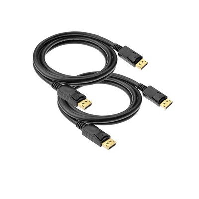 Qvs 6ft Display Port Male To Male Digital A/V Cable With Latches
