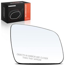 Right Passenger Side Heated Mirror Glass with Backing Plate - Compatible with