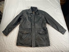 VTG 1990s Black leather jacket by Prestige size Medium