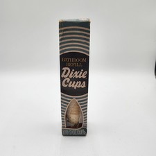 Vintage Box blue atomic stars mid century 3 oz. Dixie Cups Bathroom Refill