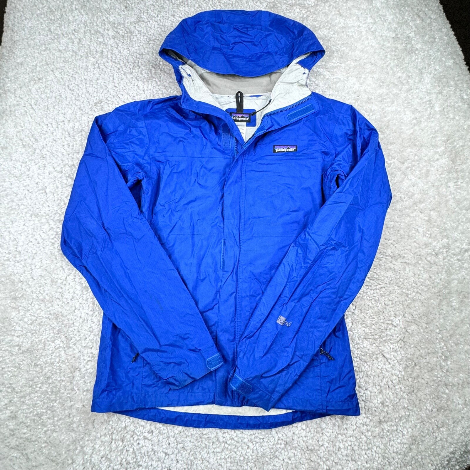 Chaqueta Patagonia Para Hombre Pequeña Azul Lluvia Torrentshell H2No Chaqueta Sudadera con Capucha Agua