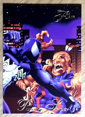 1994 Marvel Card 49 Puma vs Spidey.  Gratis neuer Toplader.