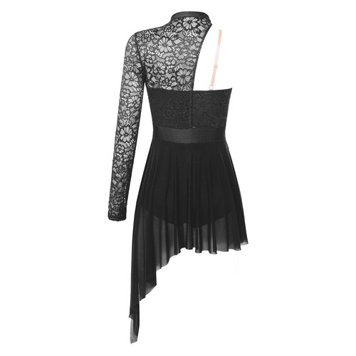 Womens Floral Lace Ballet Dance Leotards Latin Modern Dress Performance Costume - Picture 39 of 64