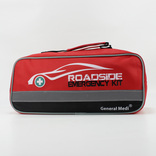 Kit de emergencia General Medi 127 piezas coche carretera incluye mini primeros auxilios rojo - Imagen 5 de 6