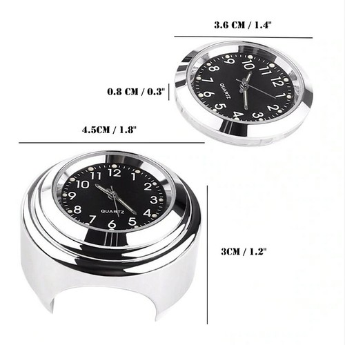 Reloj manillar para Indian Scout / Bobber / Twenty con soporte cromo - Imagen 3 de 6