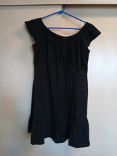 Asos Women's Black Cotton Dress Sz 10 Petite  NWT