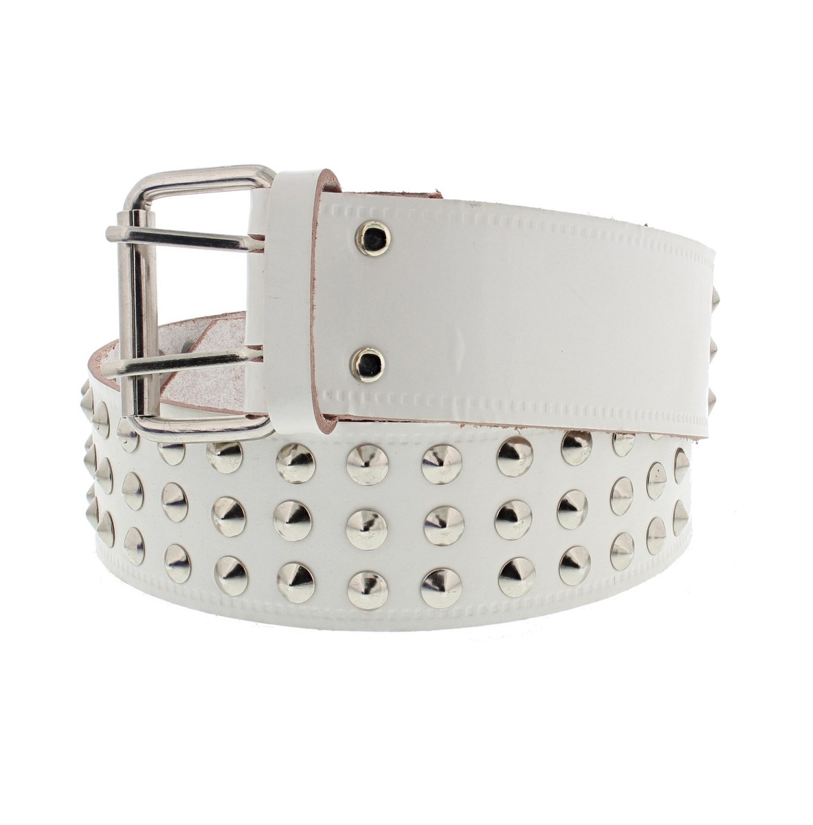 Ceinture En Cuir Crème Cloutée American Eagle - Taille Small (S) - Occasion Très Bon état