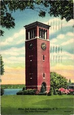 Postcard Miller Bell Tower, Chautauqua, New York