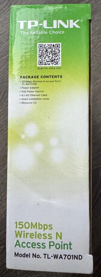 TP-LINK Wireless N Access Point Wi-Fi Booster 150 Mbps TL-WA701ND - Image 3 of 4