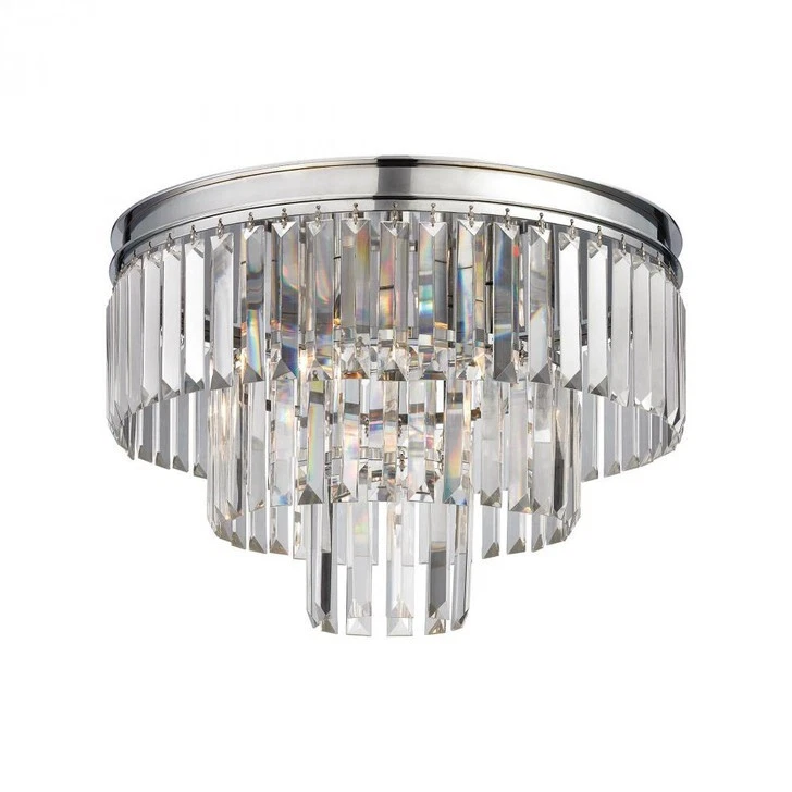 NEW Restoration Crystal Odeon Chandelier Ceiling Flush Mount Light