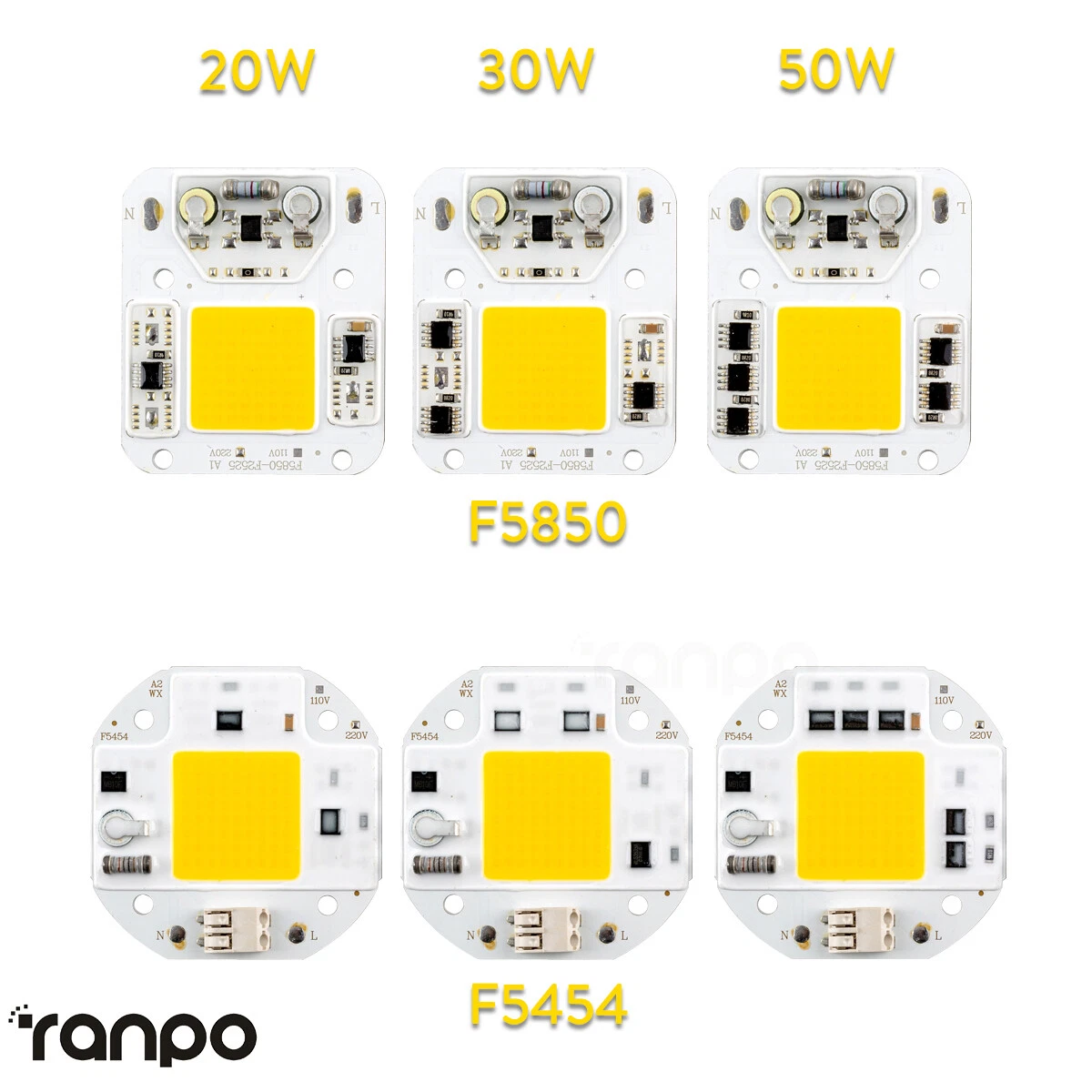 Cob 50w on sale led chip
