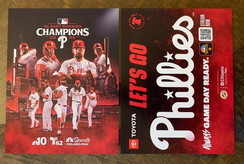 2024 Philadelphia Phillies NL East Champs RED OCTOBER Playoffs Poster 🔔🔔NEW - Picture 7 of 10