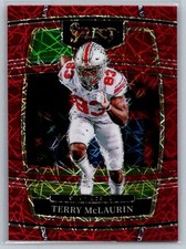 2022 Panini Select Draft Picks Red Laser Box Prizm Concourse #83 Terry McLaurin