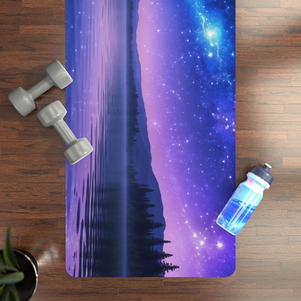 Night Sky Reflection Non-Slip Yoga Mat for Meditation, Yoga, and Thoughtful Gift Giving