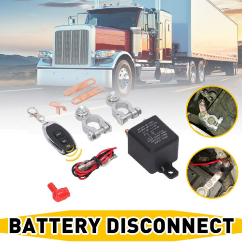 Universal Wireless Car Disconnect Isolator Battery Remote Control 12v 200A 2Pcs