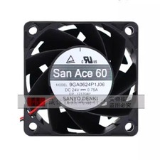 Sanyo 9GA0624P1J06 DC24V 0.75A 60 60 38MM 2-Wire High Airflow Cooling Fan