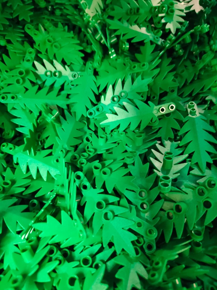 Lego Pflanzen Palmenblätter 20 Stück grün 6148 (für Wald, Palmen, Piraten Mocs)