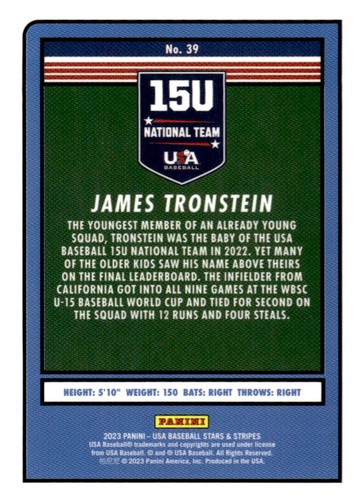 2023 Panini USA Baseball Stars & Stripes Trading Cards - You Pick! - Picture 40 of 98