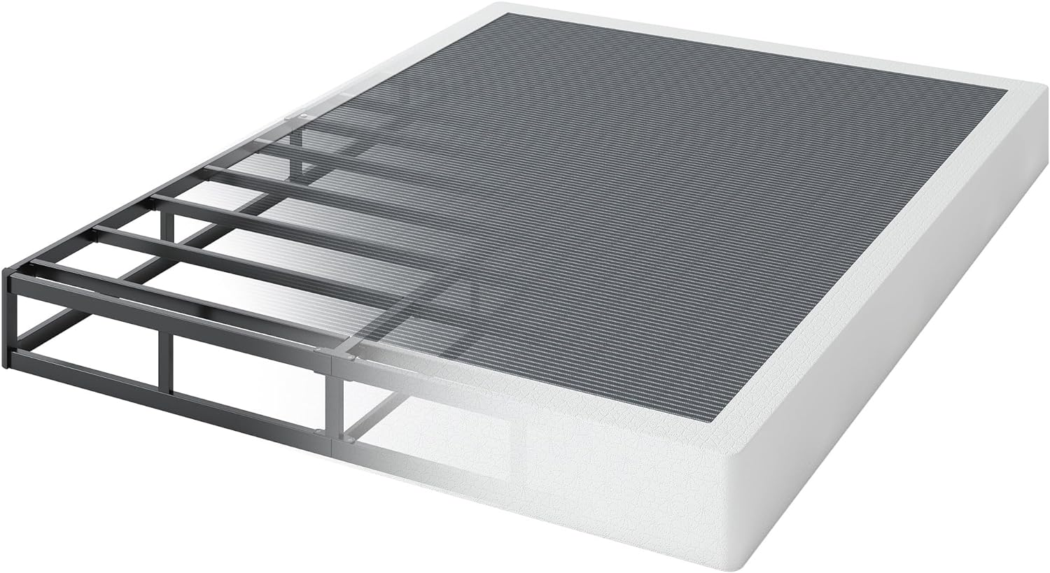 Queen Box Spring - 7 in High Profile Box Spring for Queen Bed, Sturdy ...