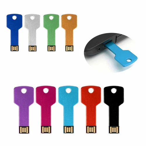 64GB 32GB USB 2.0 Flash Drive Memory Stick Pen U Disk Metal Key 100% Capacity