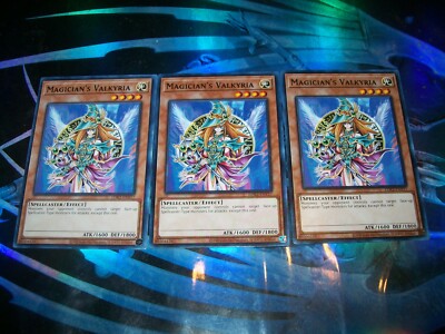 3x Magician's Valkyria Unlimited Edition Common LDK2-ENY17 Yu-Gi-Oh!