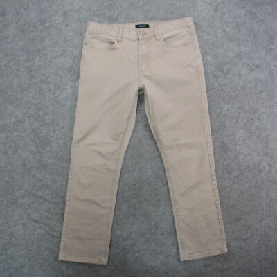 Alfani Jeans Men's 32x30 Beige Light Wash Straight Leg Jeans