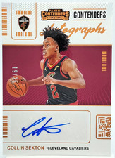 /25 Collin Sexton Auto 2021-22 Contenders Autograph Bronze SP Cavs SSP